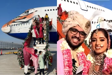துபாயில் மகளின் திருமணத்தை விமானத்தில் நடத்தி அசத்திய இந்திய வைர வியாபாரி