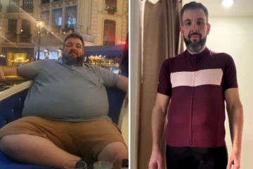 எளிய பயிற்சியின் மூலம் 124 கிலோ எடையை குறைத்த 36 வயது நபர்