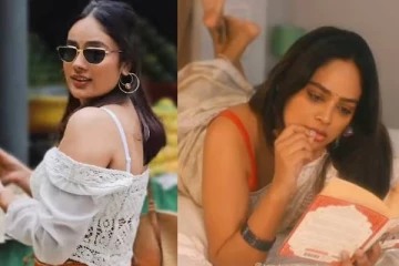 நம்ம குமுதாவா இது!! சேலையில் மயக்கும் போஸில் நடிகை நந்திதா ஸ்வேதா..