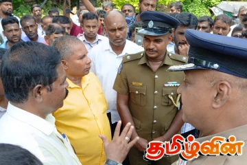 சிறீதரனுடன் சென்ற தமிழரசுக் கட்சி உறுப்பினர்களை வழிமறித்த பொலிஸார்