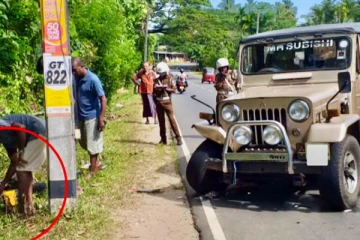 தாயையும் குழந்தையையும் மோதிய ஜீப் வண்டி