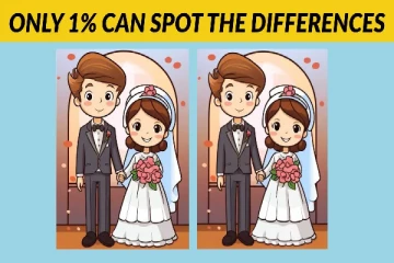 புதுமணத்தம்பதிகளின் படம் : இந்த ஒரே மாதிரி படத்தில் இருக்கும் 3 வித்தியாசங்கள் எவை?