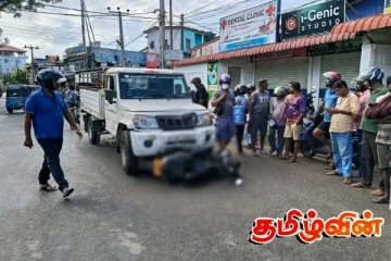 திருகோணமலையில் சிறிய ரக பட்டாவுடன் மோட்டார் சைக்கிள் மோதுண்டு விபத்து:ஒருவர் காயம்