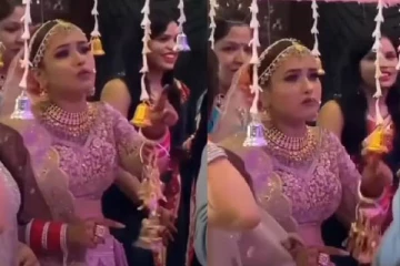 பிடித்த பாடலை ஒலிபரப்பவில்லை;  மணமேடைக்கு  செல்லாது  அடம்படித்த மணப்பெண்!  வைரல் காணொளி