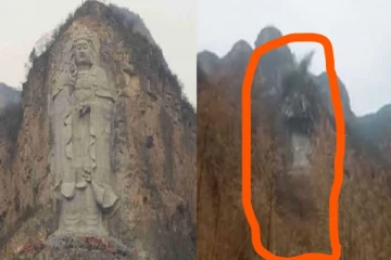 உயரமாக கட்டப்பட்ட - 99 அடி புத்தர் சிலையை  இடித்து தள்ளியது சீனா