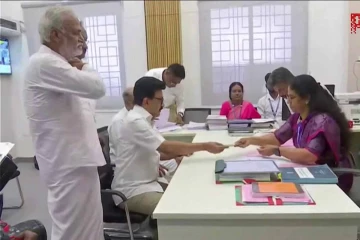 முதலமைச்சர் ஸ்டாலின் வேட்பு மனுத்தாக்கல் (வீடியோ)