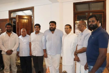 மாவை சேனாதிராஜாவை சந்தித்தார் மைத்திரிபால சிறிசேன