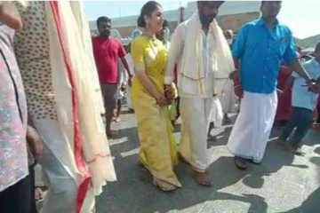 திருப்பதியில் செருப்பு அணிந்து போட்டோஷூட் : நயன்-விக்னேஷ் சிவனுக்கு வலுக்கும் கண்டனங்கள்!