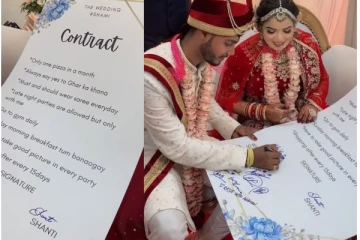 தினமும் புடவை! மாதத்தில் ஒருநாள் பீட்சா: மாப்பிள்ளை போட்ட பயங்கர கண்டிஷன்! வைரல் புகைப்படம்