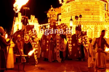 මහනුවර ඓතිහාසික දළදා පෙරහැරේ විදුලි බිල කලින්ම ඉල්ලයි. - ඇස්තමේන්තු බිල කෝටිය ඉක්මවයි.