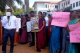 சமூக வலைத்தளங்களில் சர்ச்சையை ஏற்படுத்திய குரல் பதிவுக்கு எதிர்ப்பு தெரிவித்து வடக்கில் மக்கள் போராட்டம்