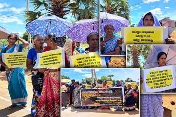 முல்லைத்தீவில் வலிந்து காணாமல் ஆக்கப்பட்டவர்களுக்காக கவனயீர்ப்பு போராட்டம்