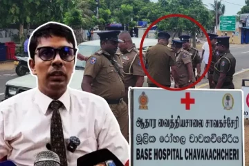 சாவகச்சேரி வைத்தியசாலை முன் பதற்றம்: சற்றுமுன் ஒருவர் கைது - மக்கள் செல்லத்தடை