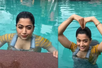 வாட்டர் பேபி.. ராஷ்மிகா மந்தனாவின் நீச்சல் குள வீடியோ