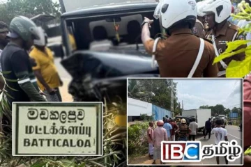 களுவாஞ்சிக்குடியில் பாரிய விபத்து : தெய்வாதீனமாக உயிர் தப்பிய சாரதி