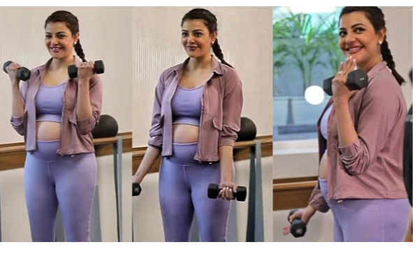 கர்ப காலத்திலும் இந்த ஒரு பழக்கத்தை கைவிடாமல் இருக்கும் நடிகை காஜல் அகர்வால்.. | Kajal Continue His Rountine Workout