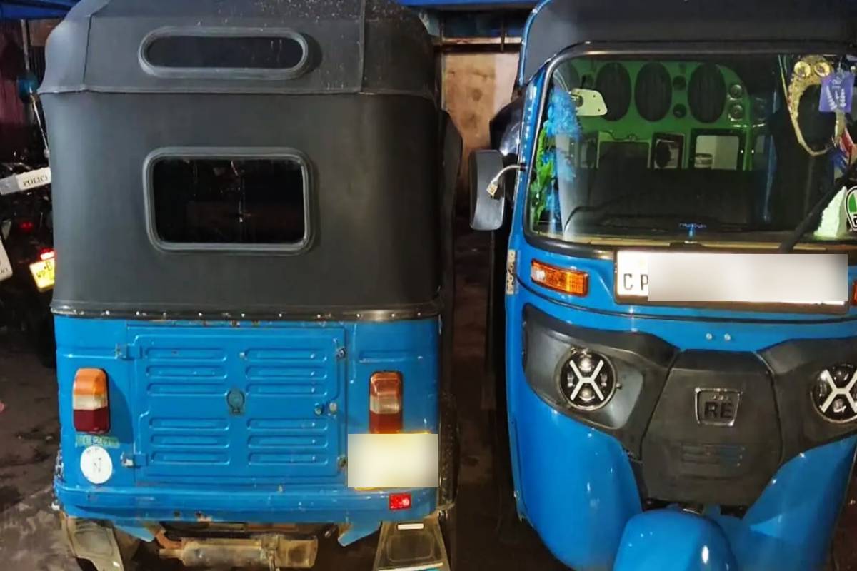 ஒரே இலக்கத் தகடு கொண்ட இரு முச்சக்கர வண்டிகள் பறிமுதல்: இருவர் கைது! | 2 Three Wheelers With The Same Registration Number