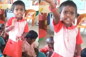 தமிழ் சிறுமிக்கு குவியும் வாழ்த்துக்கள்! மழலை குரலில் இணையத்தை கலக்கும் குட்டி தேவதை