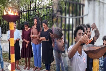 கிழக்கு பல்கலைக்கழக மாணவர்களினால் சாந்தனுக்கு அஞ்சலி