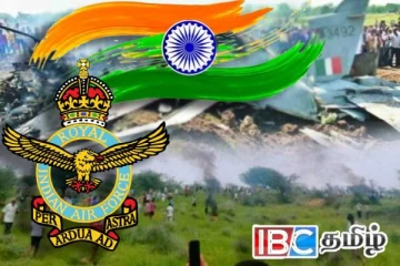 திடீரென விழுந்து விபத்துக்குள்ளான இந்திய போர் விமானம் : விமானி உட்பட இருவர் பலி