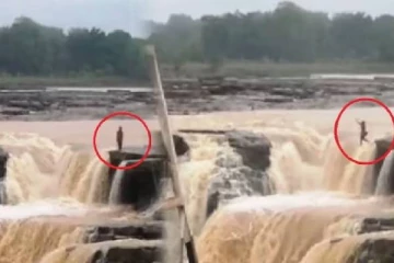 மொபைல் பயன்படுத்தியதால் திட்டிய பெற்றோர்! அருவியில் குதிக்கும் பெண்ணின் ஷாக் வீடியோ