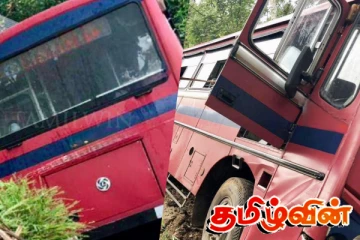 அதிரவைத்த கோர விபத்து : வீட்டின் கூரையை உடைத்து விழுந்த பேருந்து
