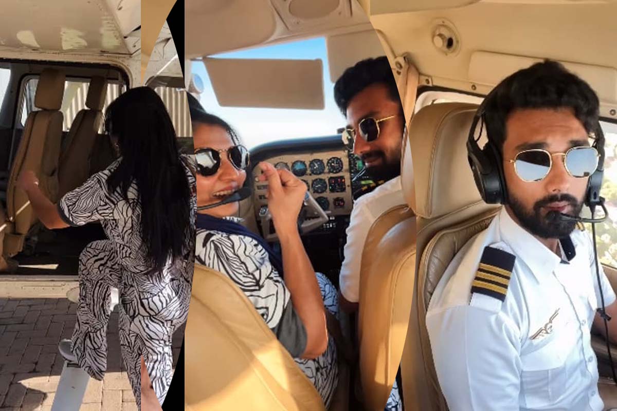 எதிர்நீச்சல் நடிகைக்கு மகன் கொடுத்த சர்ப்ரைஸ்... பைலட் மகனுடன் பறந்த பிரிதர்ஷினி | Ethirneechal Priyadarshini Flying With Pilot Son