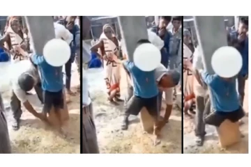 திருட்டு சந்தேகத்தில் சிறுவனின் கை, கால்களை கம்பத்தில் கட்டி தாக்கிய அதிர்ச்சி வீடியோ வைரல்...!