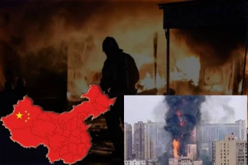 சீனாவில் பாடசாலையில் தீ விபத்து : 13பேர் பலி