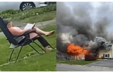 உயிர் பயத்தில் அலறிய பெண்! வீட்டை தீயிட்டு கொளுத்தி வெளியே வந்து உட்கார்ந்த இன்னொரு பெண்: அதிர்ச்சி சம்பத்தின் வீடியோ