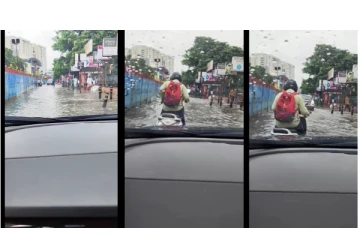 சென்னையில் மழை - வடபழனியில் தேங்கி நின்ற மழை நீர்..சிரமப்படும் வாகன ஓட்டிகள்…!