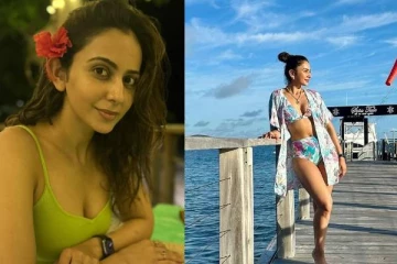 டூபீஸில் குறையாத கவர்ச்சி!! கணவருடன் ஹனிமூனில் என்ஜாய் பண்ணும் நடிகை ரகுல்..