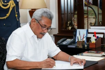கோட்டாபயவின் கையெழுத்தின்றி இணையங்களில் பகிரப்படும் பதவி விலகல் கடிதம்