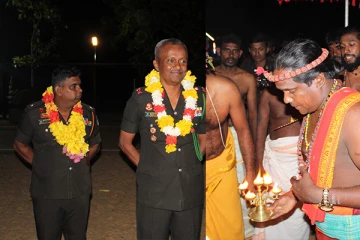 பிள்ளையார் ஆலய கும்பாபிஷேகத்தில் சிறிலங்கா இராணுவத்தினருக்கு வரவேற்பு (படங்கள்)
