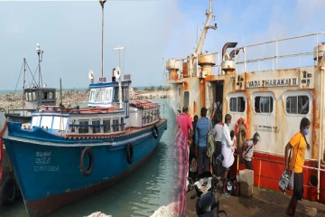 யாழில் மீண்டும் இடைநிறுத்தப்பட்ட குமுதினி படகு சேவை