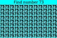 Optical illusion: கண்களை மயக்கும் படத்தில் இலக்கம் '75' இல் '73' எங்கே உள்ளது?