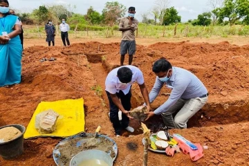 இந்தியாவிலிருந்து நாடு திரும்பியவர்களுக்கு காணியும் வீட்டுத்திட்டமும் வழங்கி வைப்பு