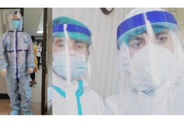 கவச உடையை கழற்றி மருத்துவர் வெளியிட்ட நெஞ்சை நொறுக்கும் புகைப்படம்!