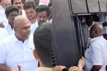 குண்டு கட்டாக தூக்கி சென்ற போலீசார் - மதுரையில் ஆர்.பி.உதயகுமார் திடீர் கைது!!