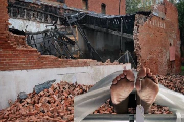 ஊழியர்கள் மீது கட்டிட சுவர் இடிந்து விழுந்ததில் ஒருவர் பலி