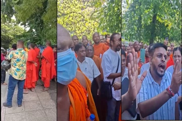 ஞானசார தேரரின் உடை விவகாரம்! வீதியில் இறங்கிய ஆதரவாளர்கள்