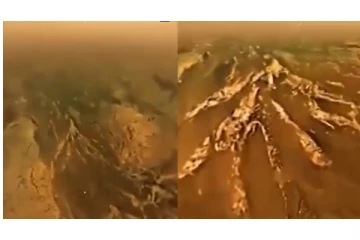 wow... சனியின் நிலவான டைட்டனின் மேற்பரப்பில் இறங்கிய நாசாவின் ஹியூஜென்ஸ் - வைரலாகும் வீடியோ...!