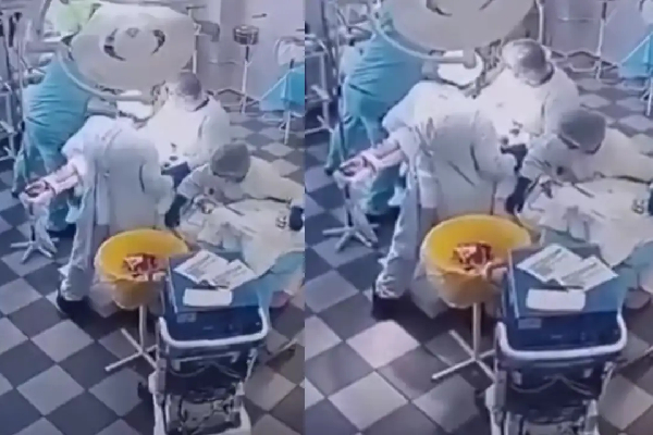 surgery while russia earthquake