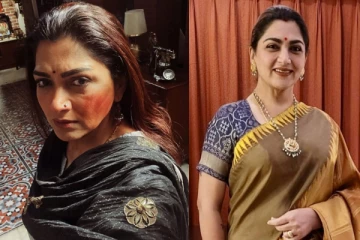 நடிகை குஷ்பூ கன்னத்தில் அறைந்தது யார்? போட்டோவால்  ரசிகர்கள் கடும் அதிர்ச்சி