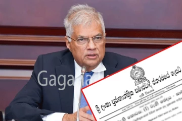 ජනපතිගෙන් අති විශේෂ ගැසට් නිවේදනයක්. - සේවාවන් කිහිපයක් ගැන ගත් තීරණය මෙන්න.