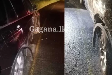 බීමත් රියදුරෙක් කළ දෙයක් - හිටපු ජනාධිපති රිය අනතුරකට ලක් වෙයි.. (PHOTOS)