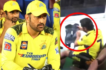 கடுமையான முழங்கால் வலியுடன் பேட்டிங் ஆட வந்த தோனி- வெளிவந்த ரகசிய வீடியோ