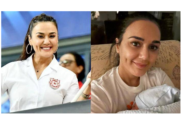 அதிர்ஷ்டமான இரட்டை குழந்தைகளுடன் போட்டியை ரசித்த ப்ரீத்தி ஜிந்தா - இணையத்தில் ட்ரெண்டாகும் புகைப்படம் | Preity Zinta Drops Adorable Pic Her Twins Baby