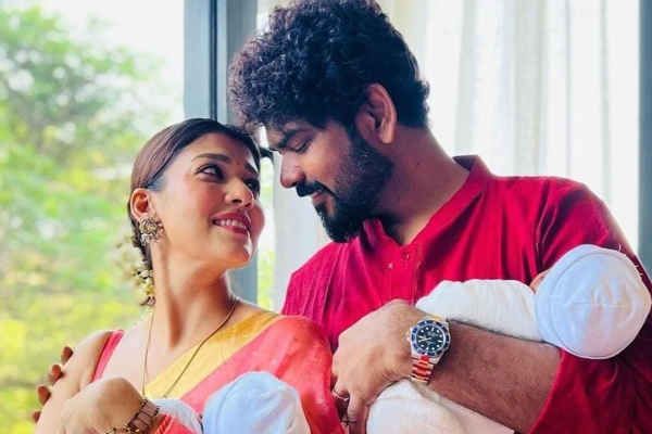 நயன்தாராவின் இரட்டை குழந்தைகளை பார்க்க சென்ற முன்னணி நடிகை.. வெளிவந்த புகைப்படம் | Raadhika Sarathkumar Visits Nayanthara House