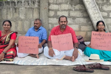 யாழில் தையிட்டி விகாரைக்கு எதிராக தொடரும் போராட்டம்